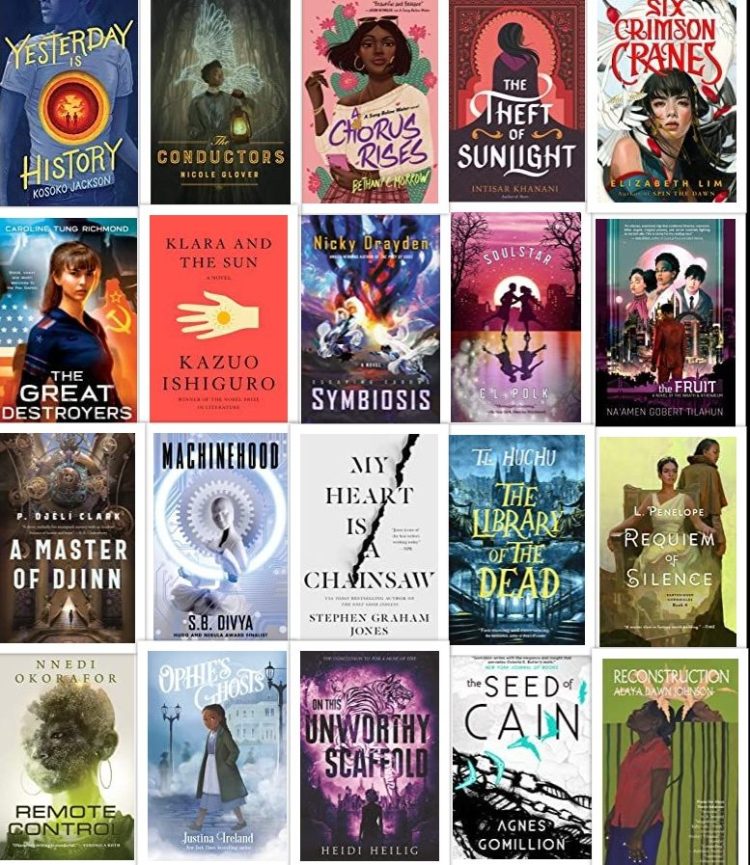 covers of 20 books by BIPOC writers