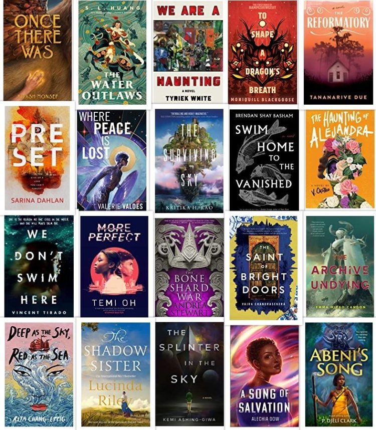 20 book covers of new books coming out this spring